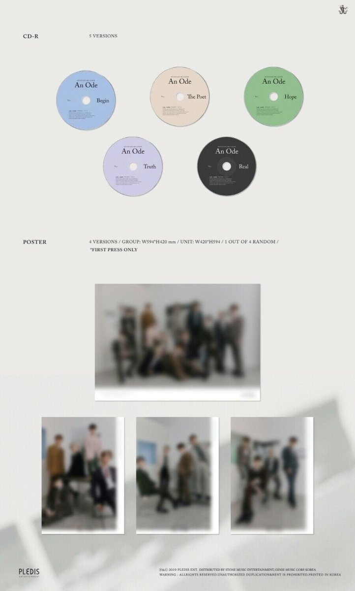 SEVENTEEN - An Ode (You Can Choose Ver + Free Shipping) - K-STAR