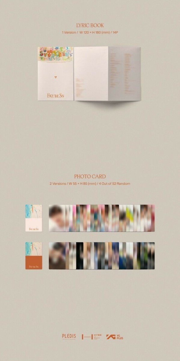 SEVENTEEN - Face The Sun Carat Version (You Can Choose Version