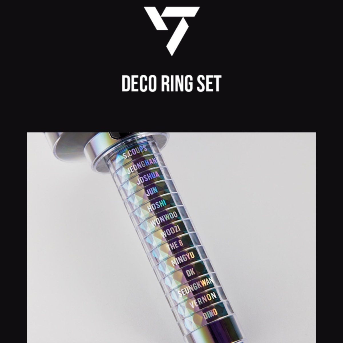 SEVENTEEN Official Light Stick Deco Ring Set - Dino