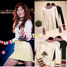 Seulgi's Style Colorful Sweater