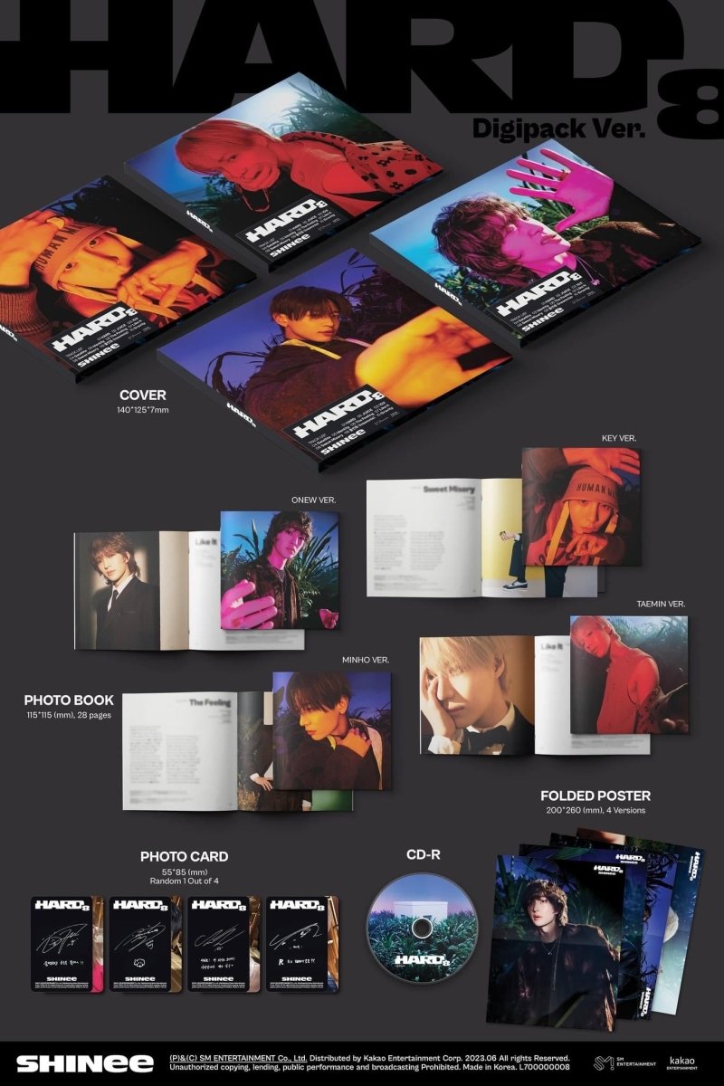 SHINee - HARD 8th Album (Digipack Version) - K-STAR
