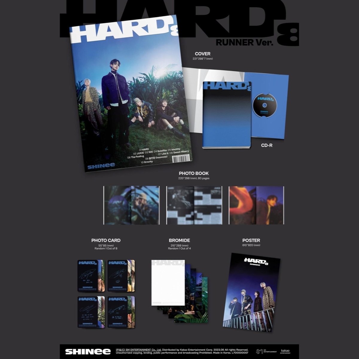 SHINee - HARD 8th Album (Photobook Version) - K-STAR