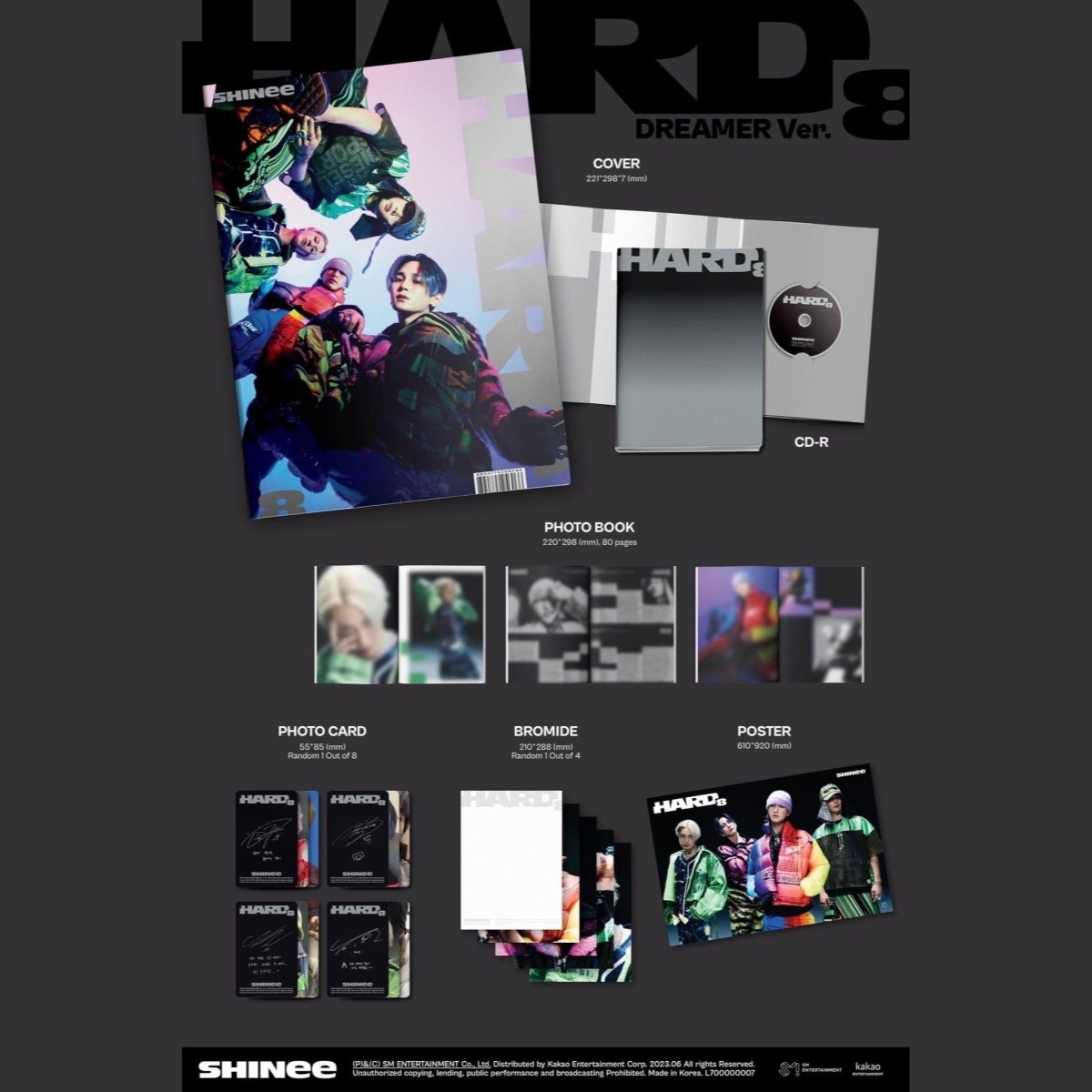 SHINee - HARD 8th Album (Photobook Version) - K-STAR