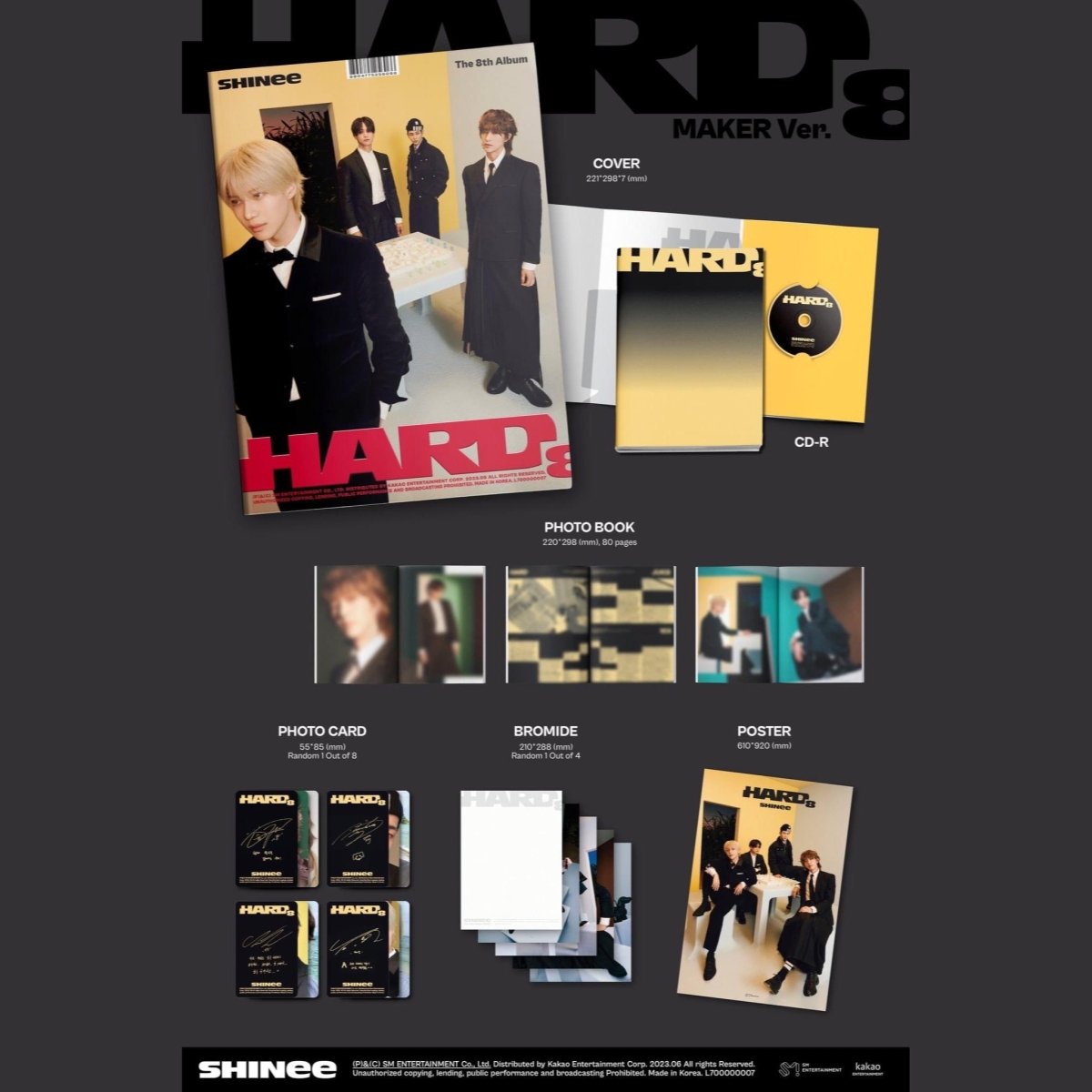SHINee - HARD 8th Album (Photobook Version) – K-STAR