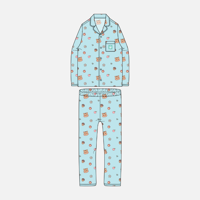 SHINee x SPAO Collection - SHINee is Back Official Long Sleeve Pajama SET - K-STAR