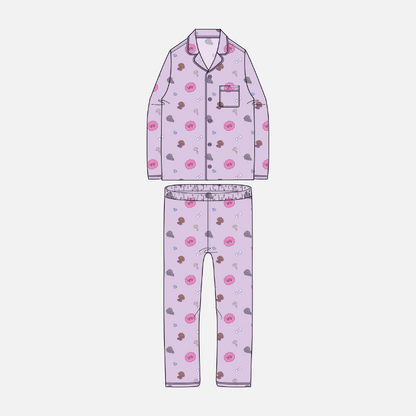 SHINee x SPAO Collection - SHINee is Back Official Long Sleeve Pajama SET - K-STAR