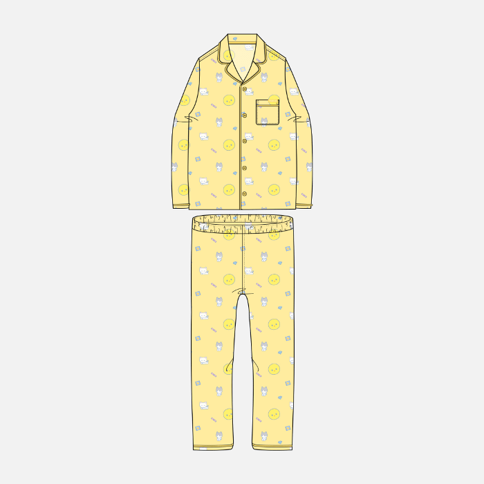 SHINee x SPAO Collection - SHINee is Back Official Long Sleeve Pajama SET - K-STAR