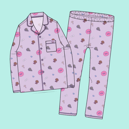 SHINee x SPAO Collection - SHINee is Back Official Long Sleeve Pajama SET - K-STAR