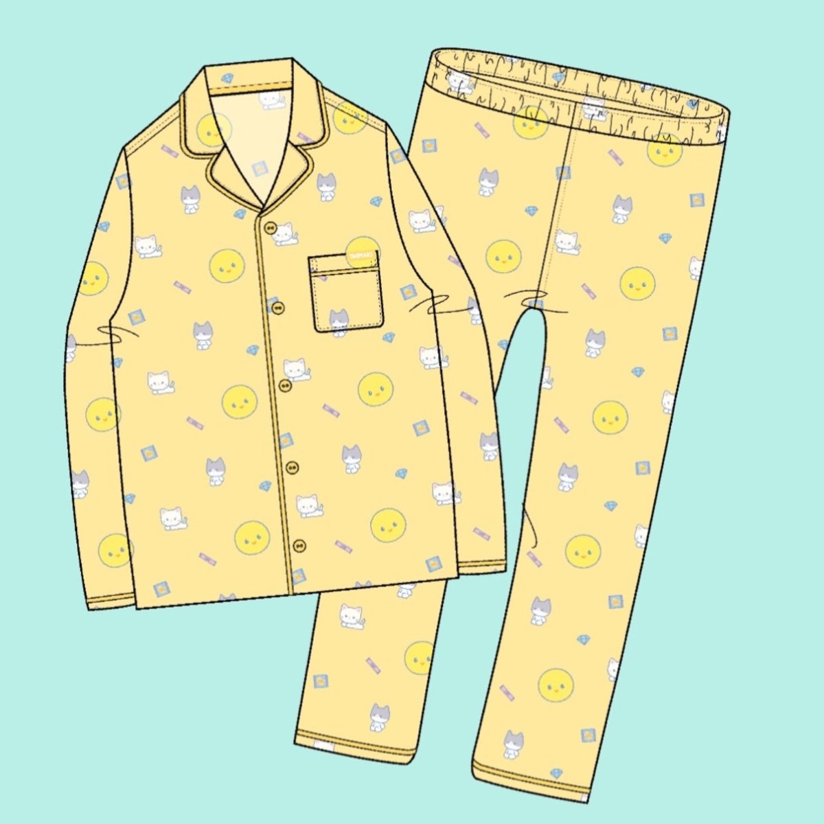 SHINee x SPAO Collection - SHINee is Back Official Long Sleeve Pajama SET - K-STAR