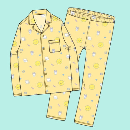 SHINee x SPAO Collection - SHINee is Back Official Long Sleeve Pajama SET - K-STAR