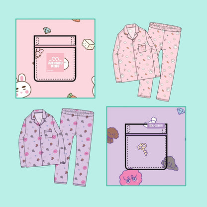 SHINee x SPAO Collection - SHINee is Back Official Long Sleeve Pajama SET - K-STAR