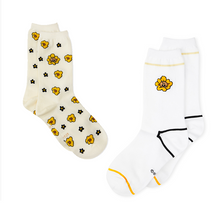 [LINE X BT21] Socks (2 Pairs) Flower Version