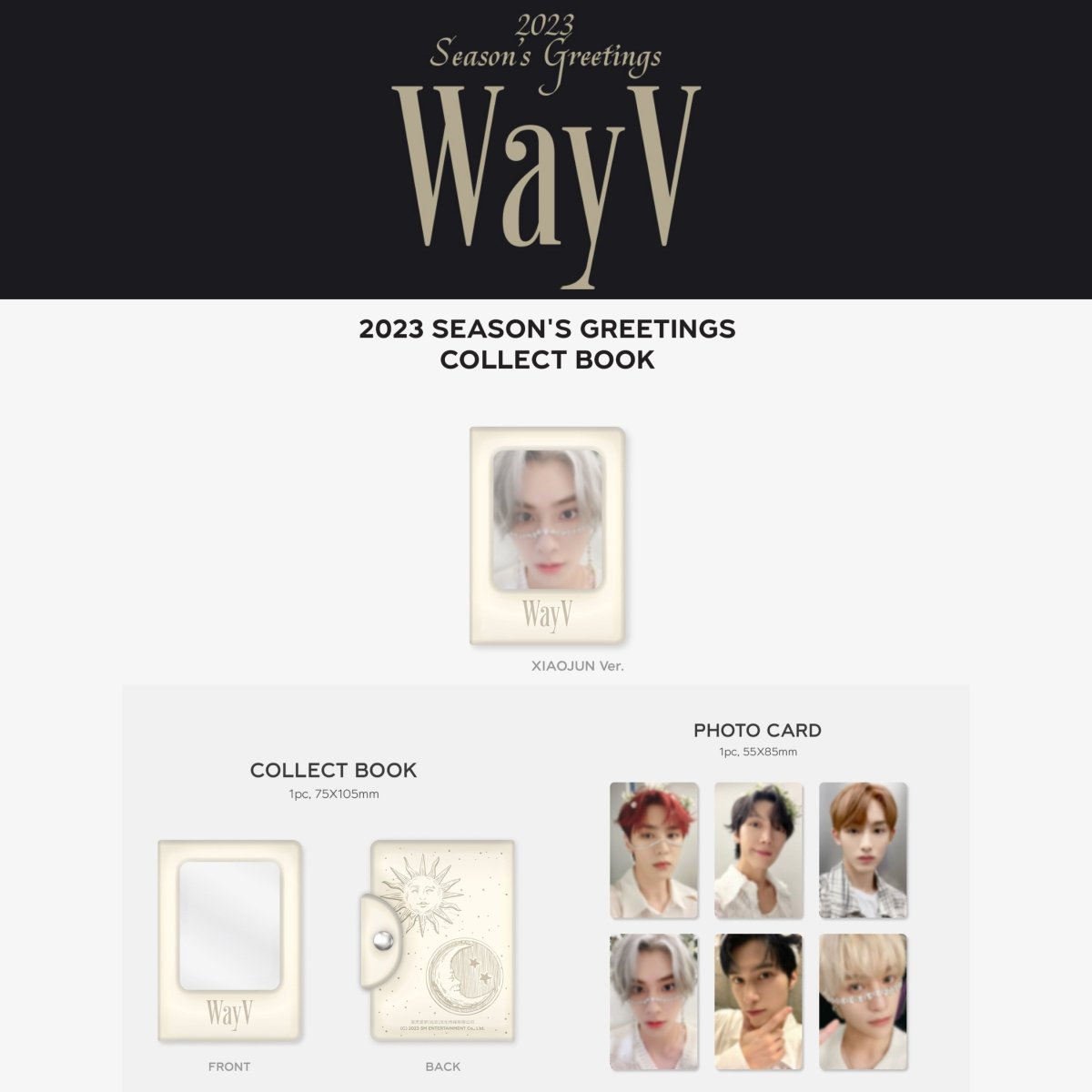 SM ARTISTS 2023 Season’s Greetings Photocard Collect Book + Photocard - K-STAR