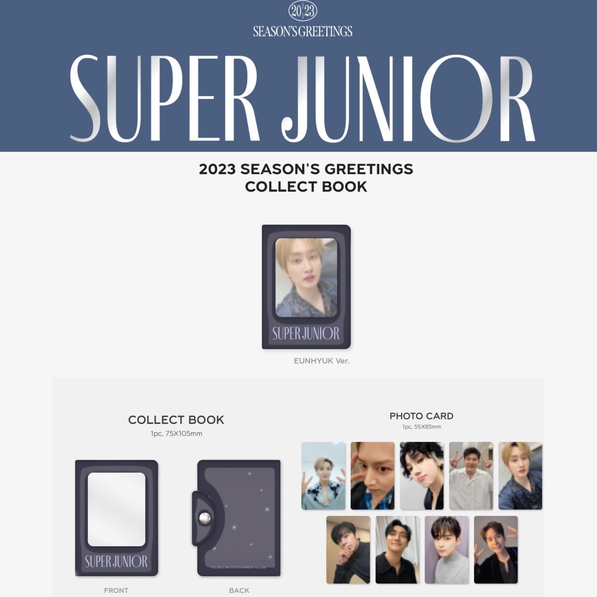 SM ARTISTS 2023 Season’s Greetings Photocard Collect Book + Photocard - K-STAR