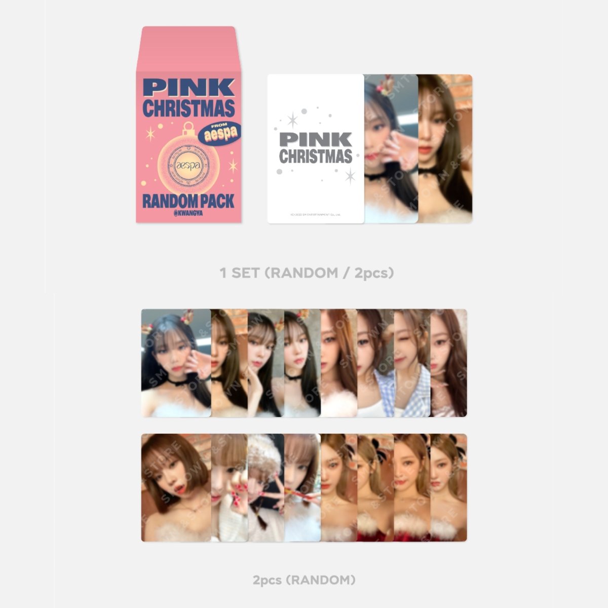 SMTOWN - PINK CHRISTMAS Photocard Pack (You Can Choose Version