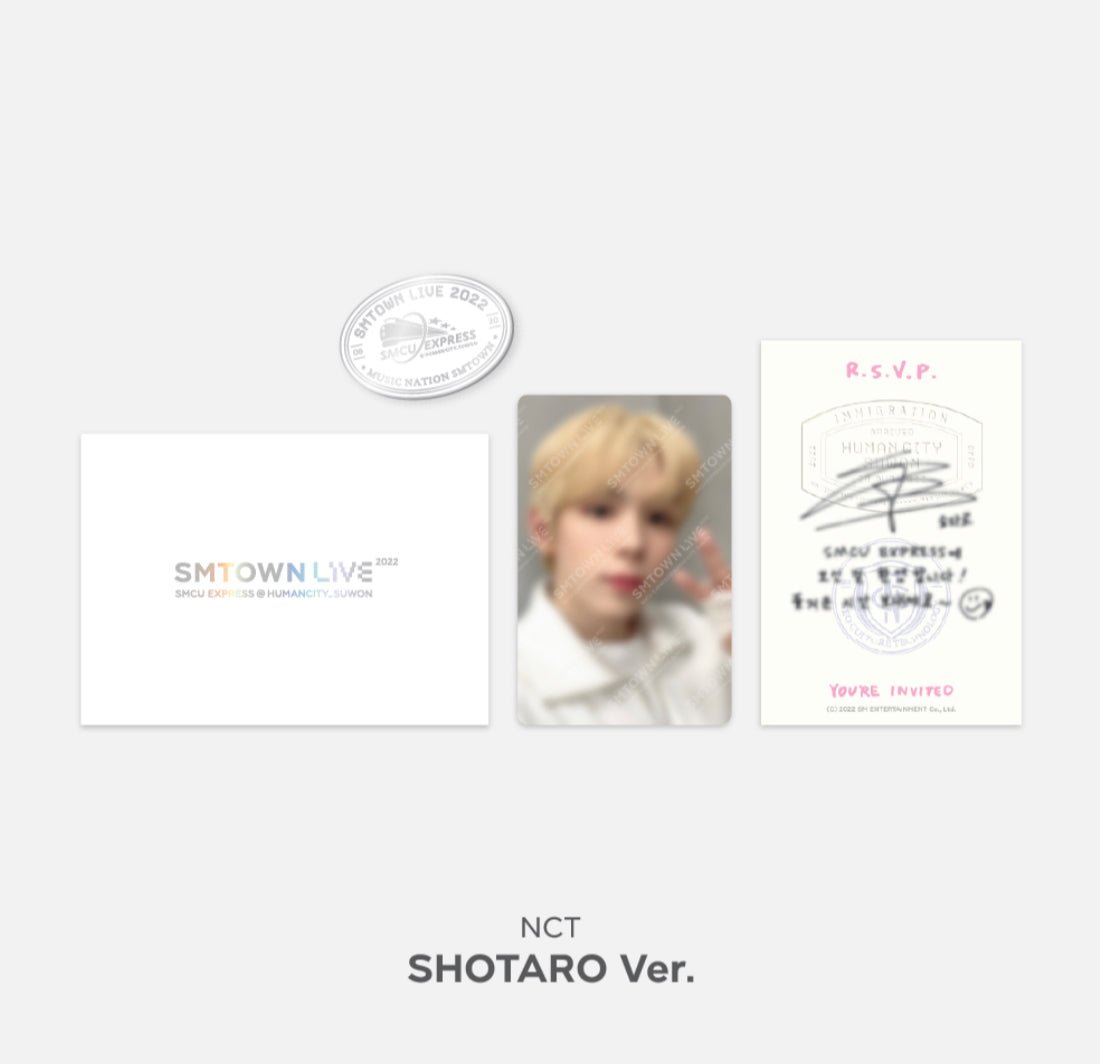 SMTOWN SMCU EXPRESS @ SUWON MD INVITATION + PHOTOCARD + BADGE SET - K-STAR