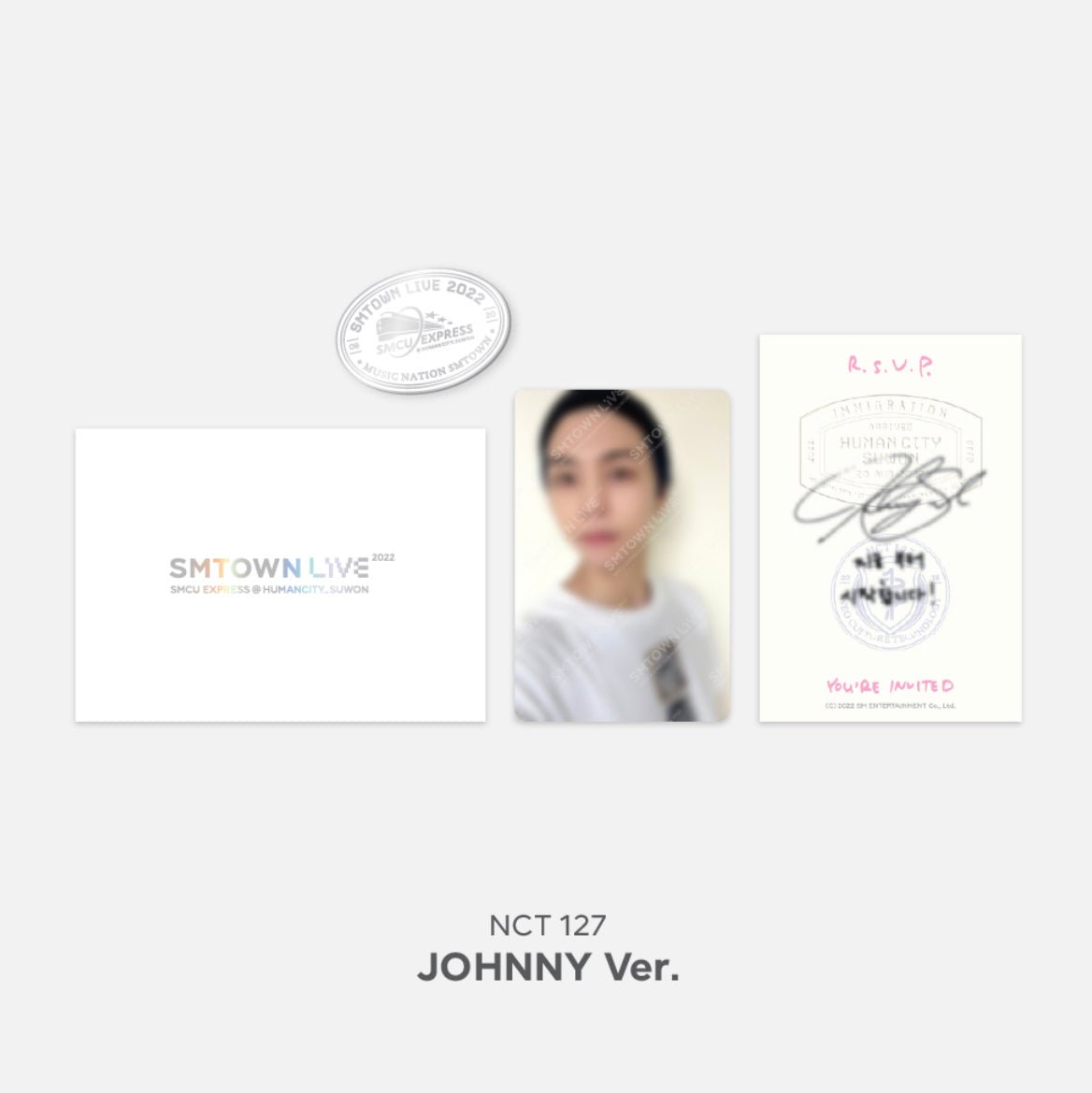 SMTOWN SMCU EXPRESS @ SUWON MD INVITATION + PHOTOCARD + BADGE SET - K-STAR