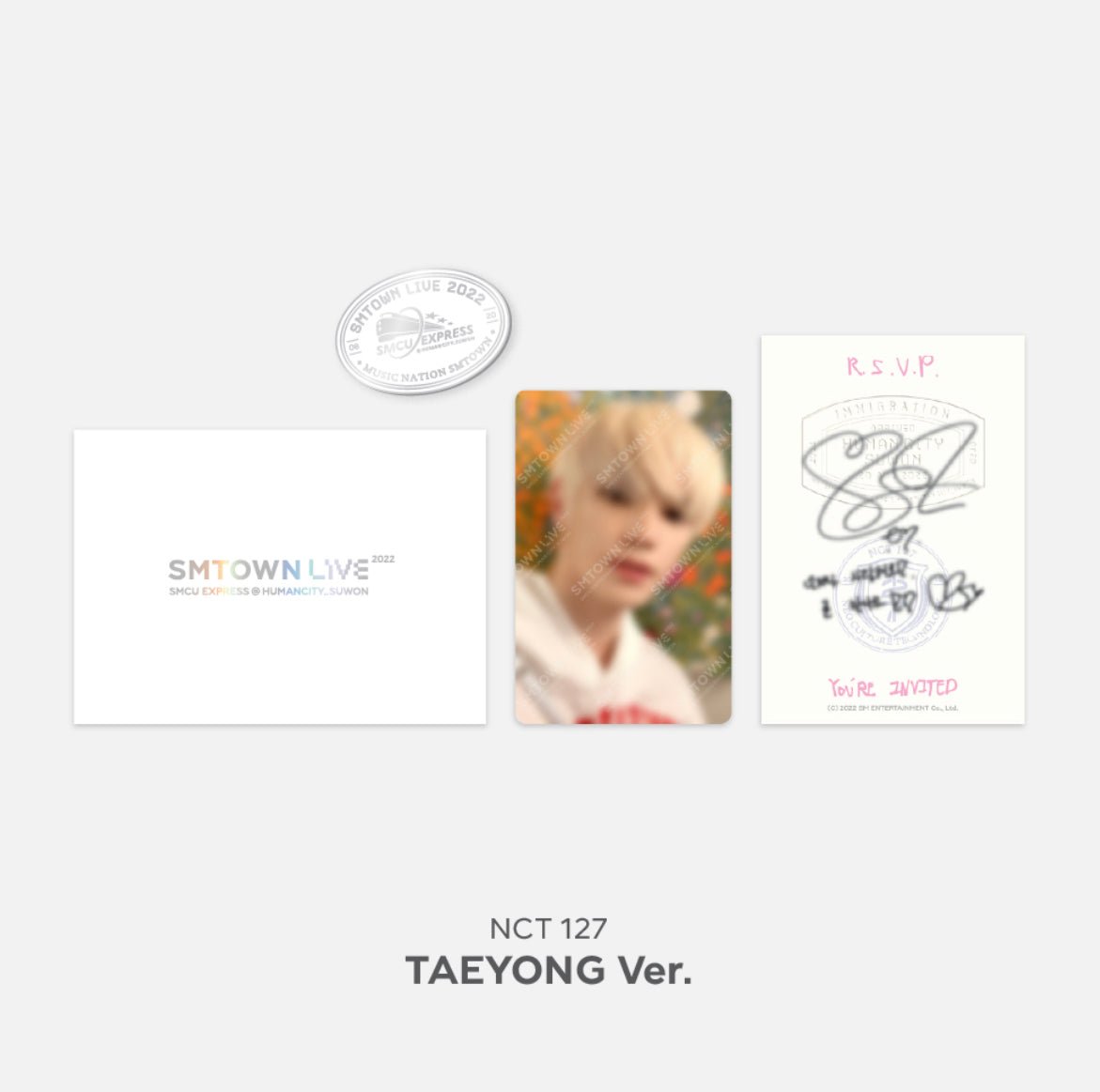 SMTOWN SMCU EXPRESS @ SUWON MD INVITATION + PHOTOCARD + BADGE SET - K-STAR