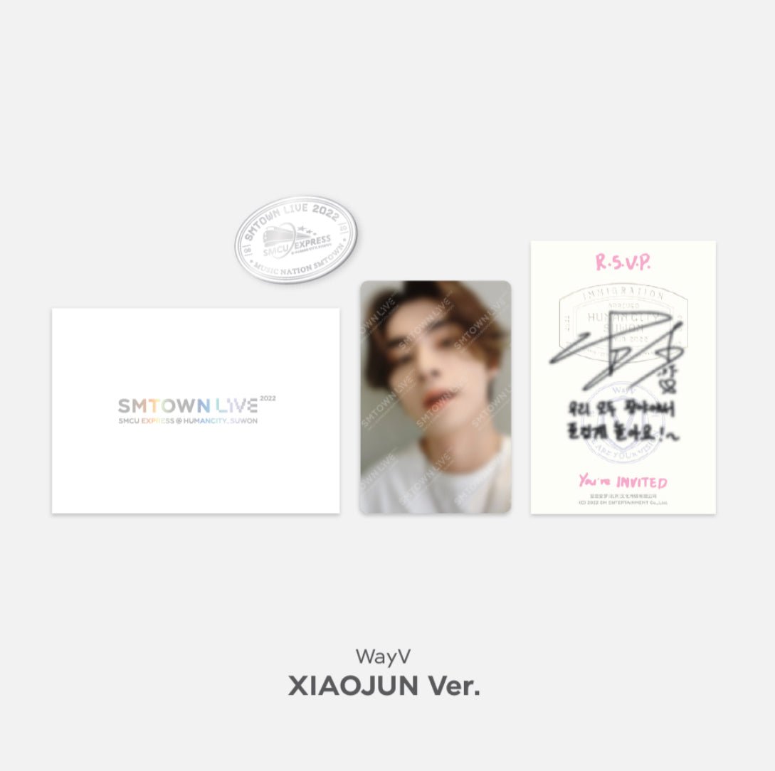 SMTOWN SMCU EXPRESS @ SUWON MD INVITATION + PHOTOCARD + BADGE SET - K-STAR