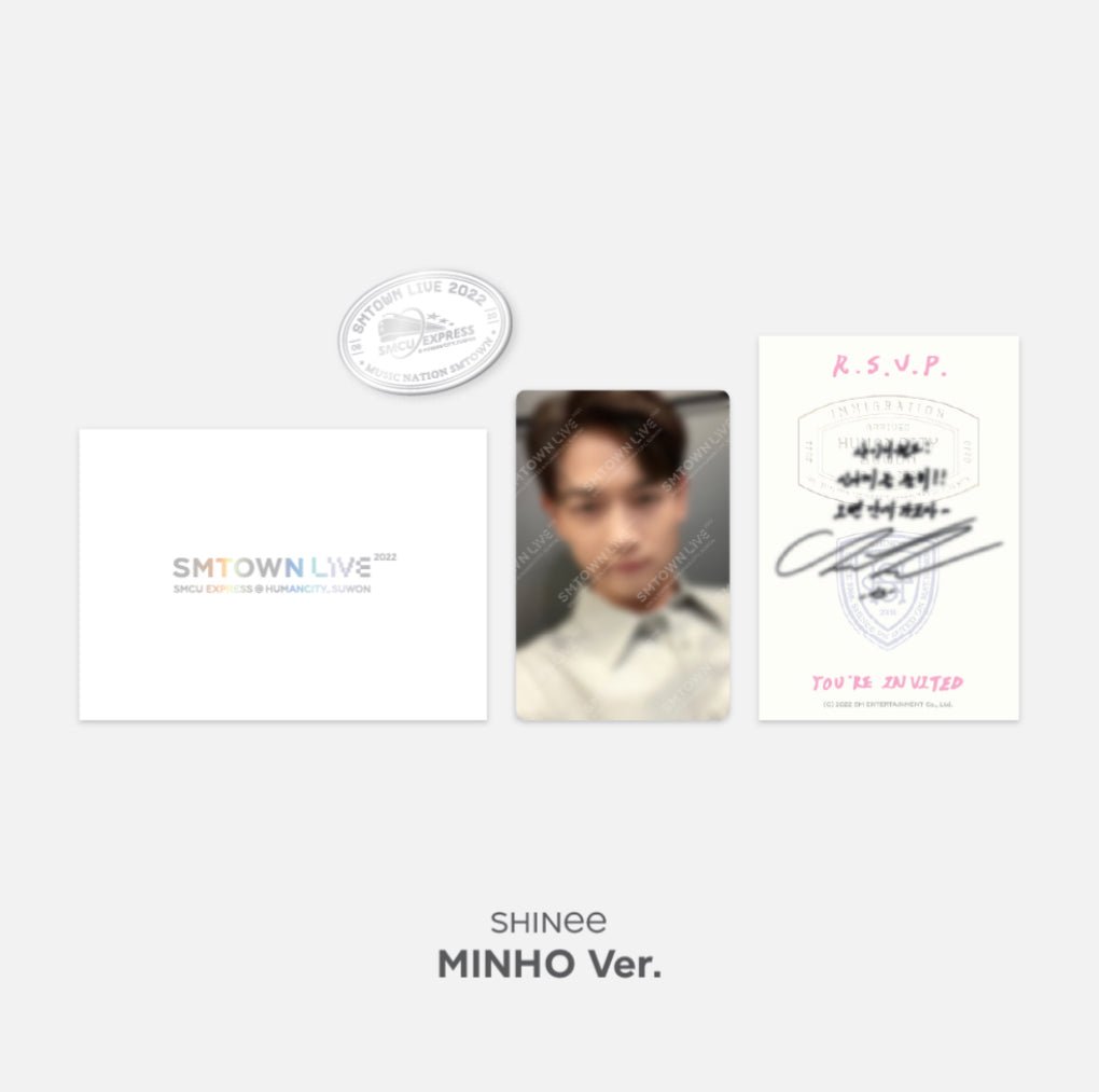 SMTOWN SMCU EXPRESS @ SUWON MD INVITATION + PHOTOCARD + BADGE SET - K-STAR
