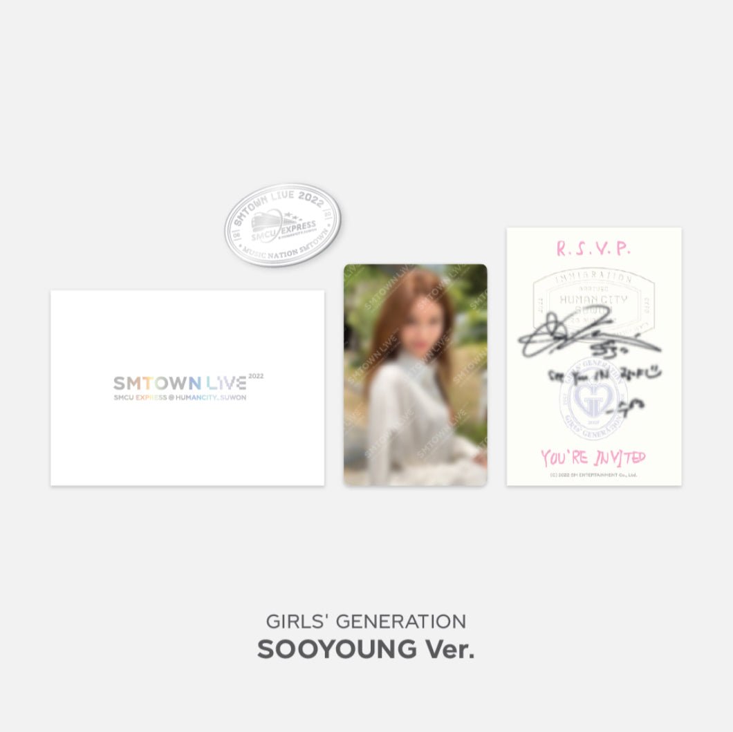 SMTOWN SMCU EXPRESS @ SUWON MD INVITATION + PHOTOCARD + BADGE SET - K-STAR