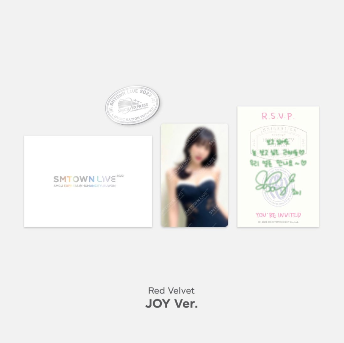 SMTOWN SMCU EXPRESS @ SUWON MD INVITATION + PHOTOCARD + BADGE SET - K-STAR
