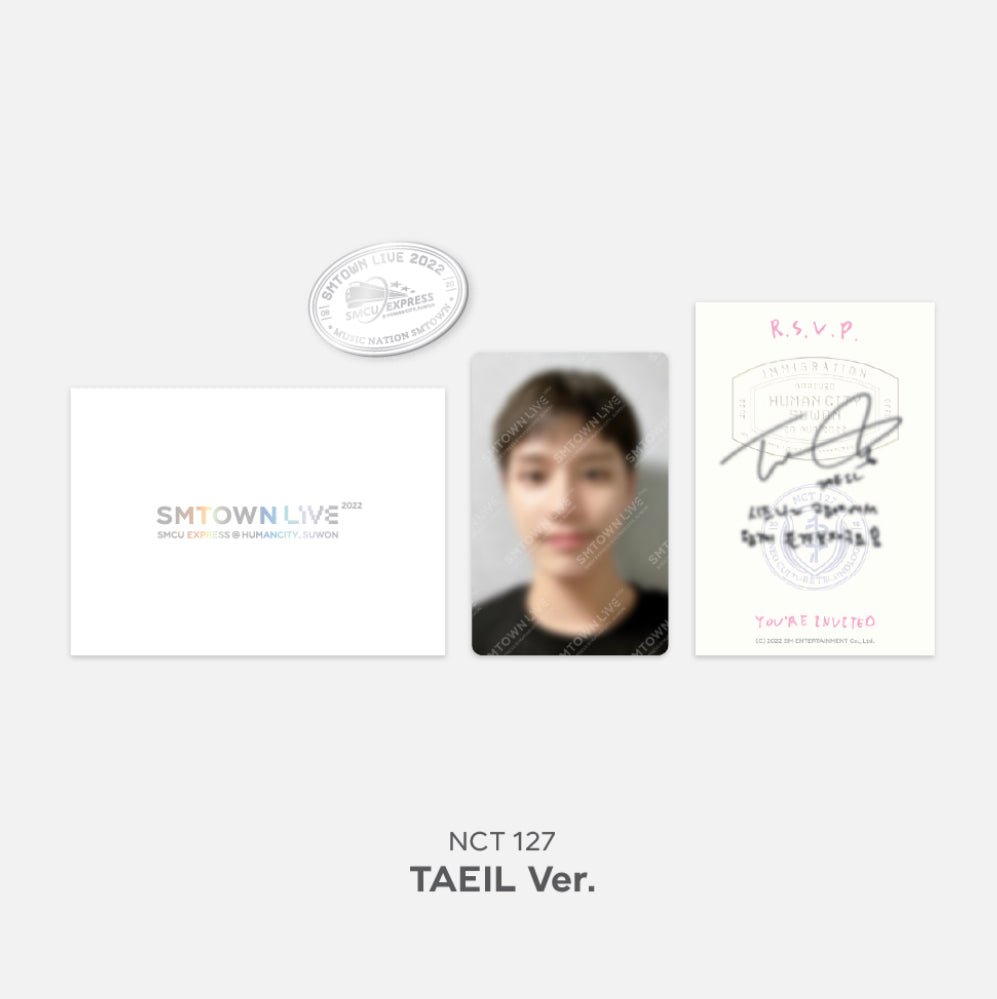 SMTOWN SMCU EXPRESS @ SUWON MD INVITATION + PHOTOCARD + BADGE SET - K-STAR