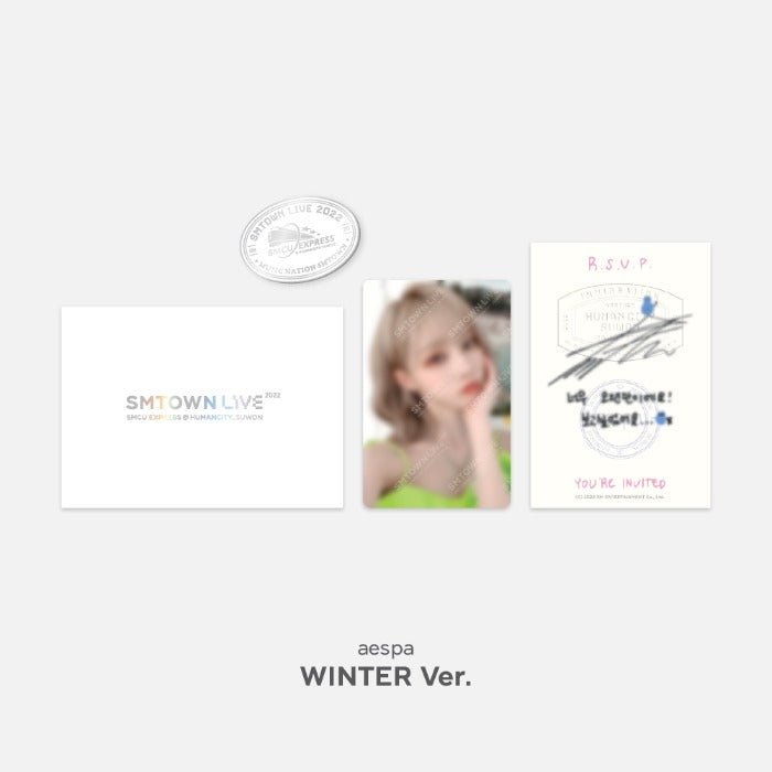 SMTOWN SMCU EXPRESS @ SUWON MD INVITATION + PHOTOCARD + BADGE SET - K-STAR