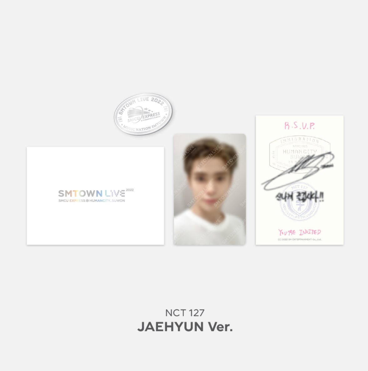 SMTOWN SMCU EXPRESS @ SUWON MD INVITATION + PHOTOCARD + BADGE SET - K-STAR