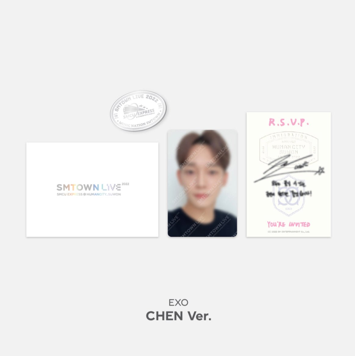 SMTOWN SMCU EXPRESS @ SUWON MD INVITATION + PHOTOCARD + BADGE SET - K-STAR