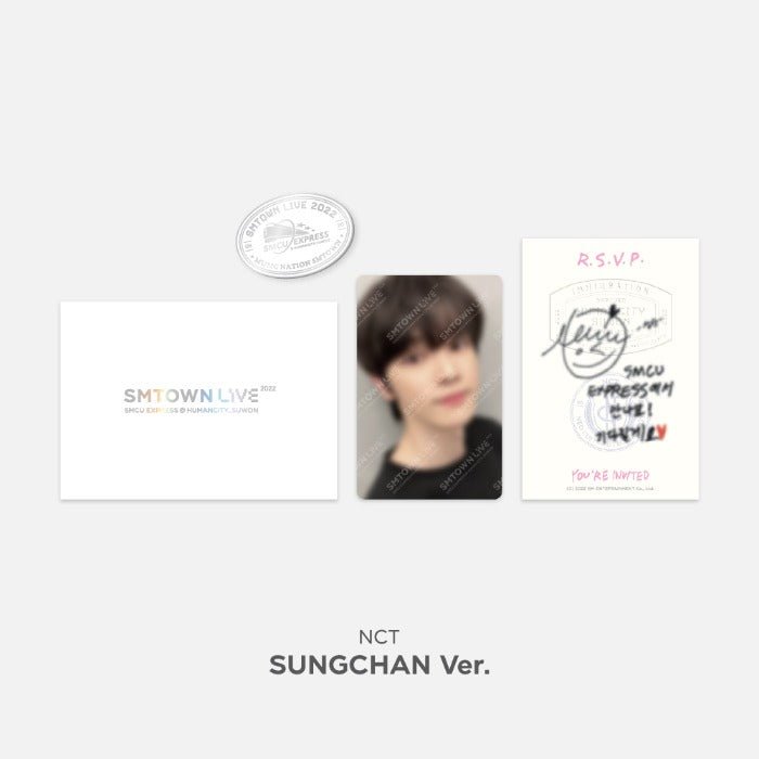 SMTOWN SMCU EXPRESS @ SUWON MD INVITATION + PHOTOCARD + BADGE SET - K-STAR