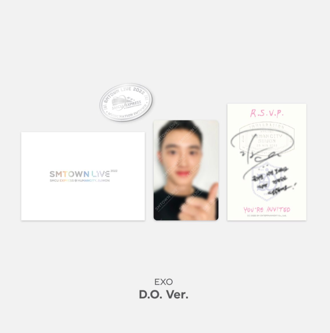 SMTOWN SMCU EXPRESS @ SUWON MD INVITATION + PHOTOCARD + BADGE SET - K-STAR
