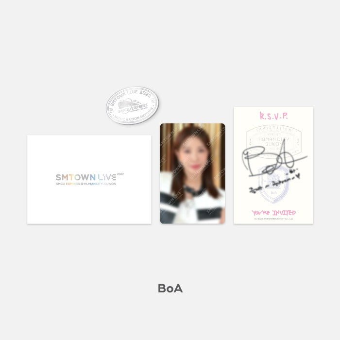 SMTOWN SMCU EXPRESS @ SUWON MD INVITATION + PHOTOCARD + BADGE SET - K-STAR