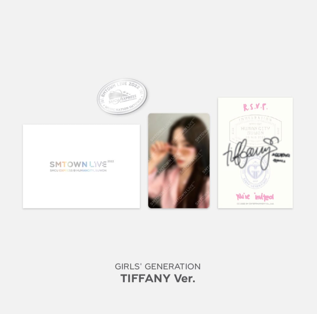 SMTOWN SMCU EXPRESS @ SUWON MD INVITATION + PHOTOCARD + BADGE SET - K-STAR