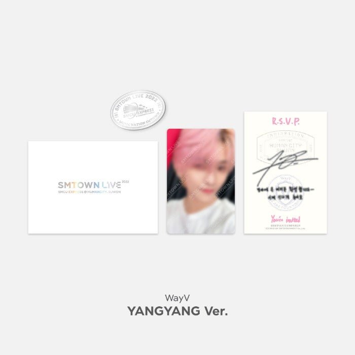 SMTOWN SMCU EXPRESS @ SUWON MD INVITATION + PHOTOCARD + BADGE SET - K-STAR