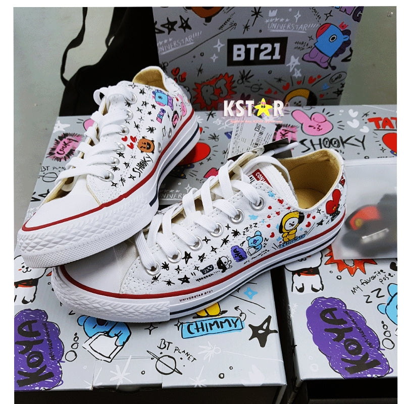 [LIMITED QTY + EDITION] BT21 X Converse Sneakers (Free Shipping)