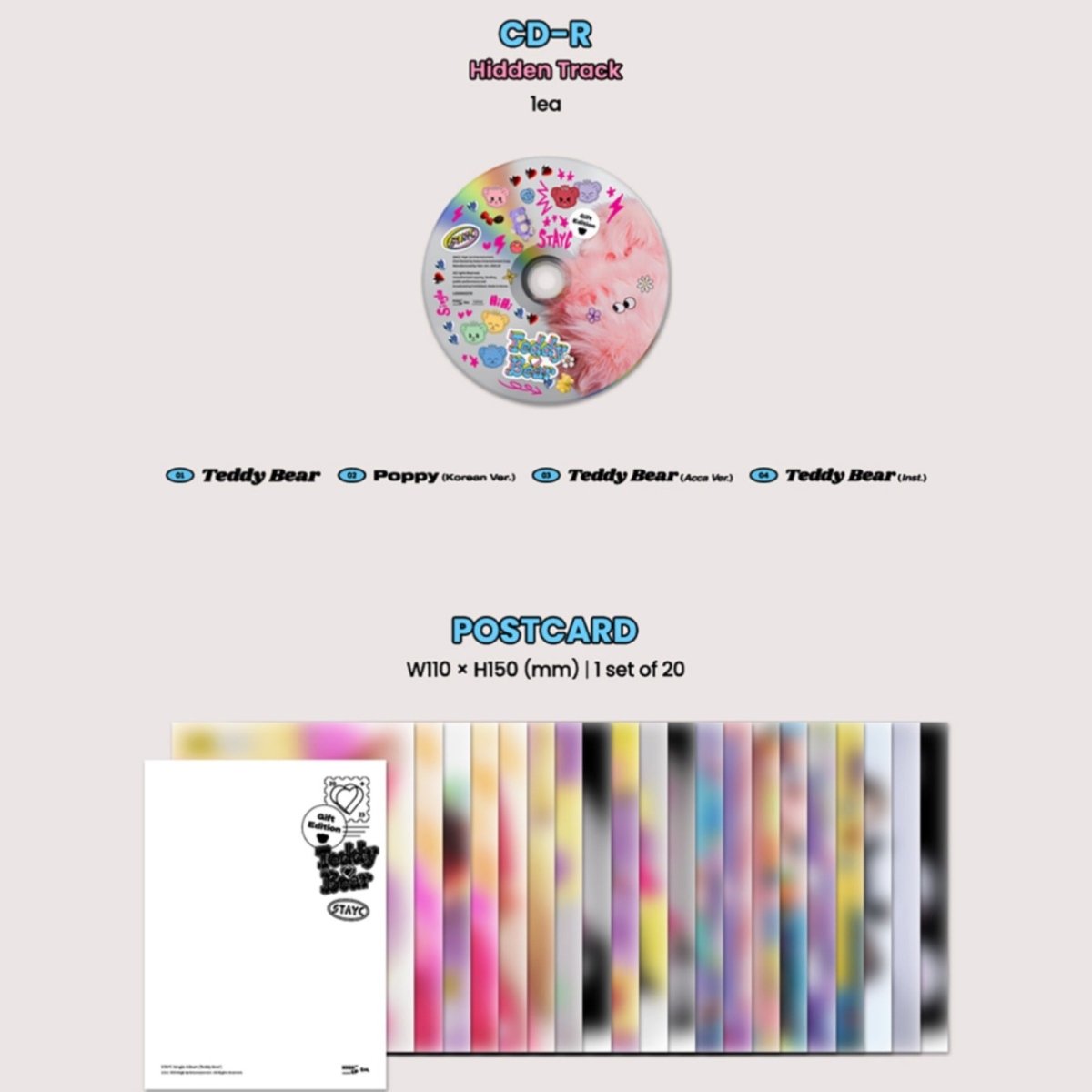 STAYC - TEDDY BEAR Gift Edition (4th Single Album) - K-STAR