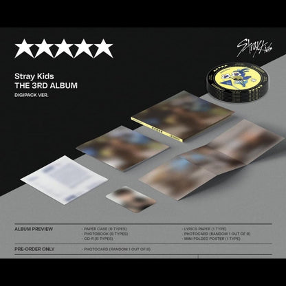 STRAY KIDS - 5 STAR (DIGIPACK Version) / You Can Choose Member - K-STAR