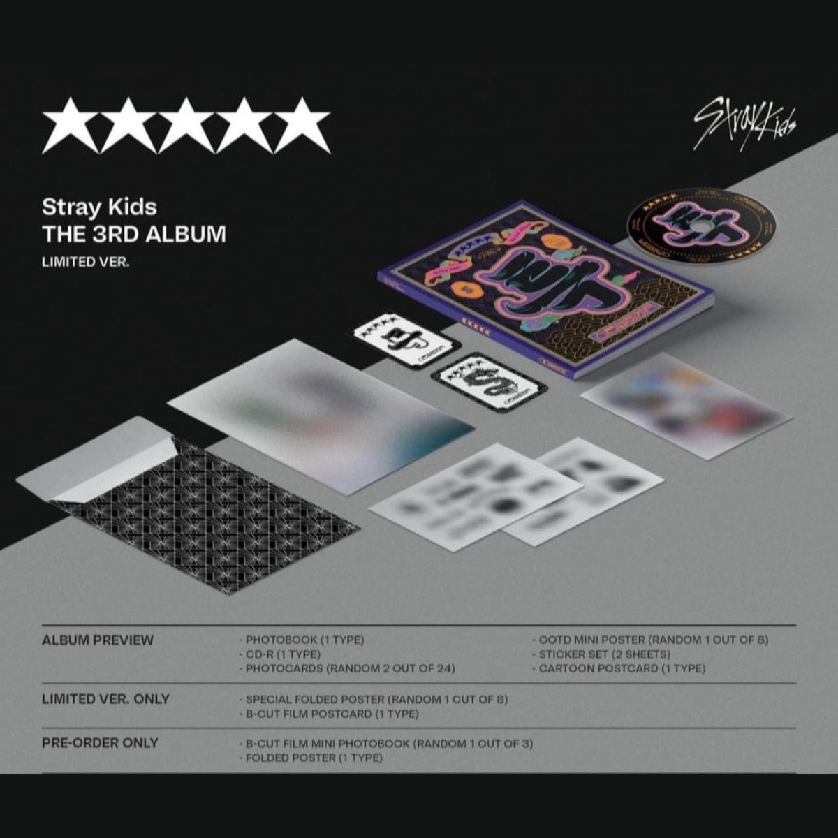 Stray Kids - Straykids スキズ 5-STAR limited 限定版 未開封 5冊