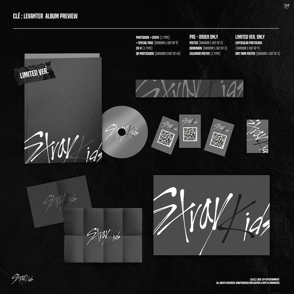 STRAY KIDS - Clé : LEVANTER (Limited ver.+Free Shipping) - K-STAR