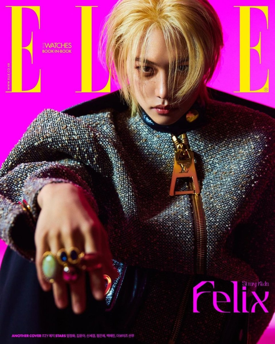 STRAY KIDS FELIX & ITZY YEJI - ELLE Korea Magazine May 2023 - K-STAR