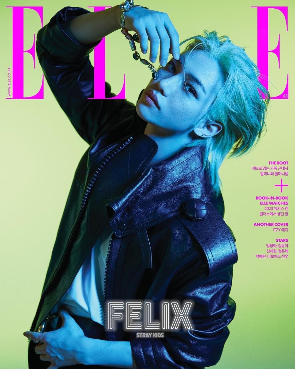 STRAY KIDS FELIX & ITZY YEJI - ELLE Korea Magazine May 2023 - K-STAR