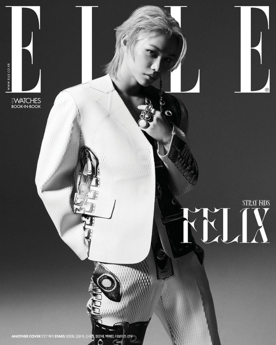 STRAY KIDS FELIX & ITZY YEJI - ELLE Korea Magazine May 2023 - K-STAR
