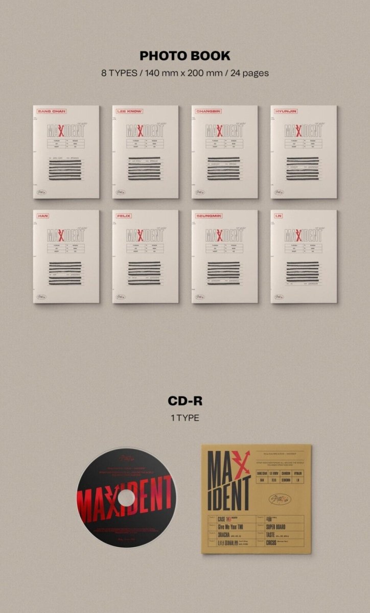 STRAY KIDS - MAXIDENT (CASE Version) / You Can Choose Member – K-STAR