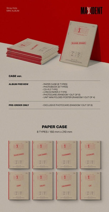STRAY KIDS - MAXIDENT (CASE Version) / You Can Choose Member - K-STAR