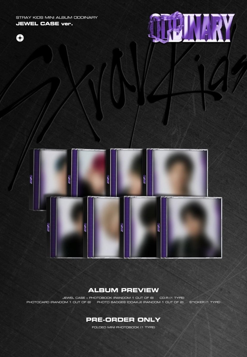 STRAY KIDS - ODDINARY [ JEWEL Version ] + Choose Version - K-STAR