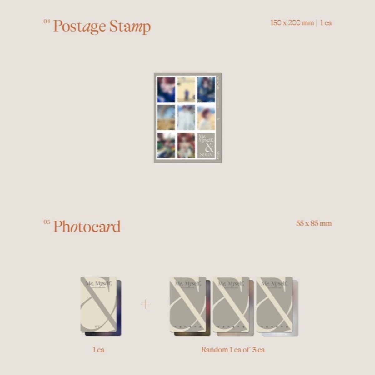 SUGA Special 8 Photo Folio Me, Myself, and SUGA - Wholly or Whole Me (1st Preoder) - K-STAR