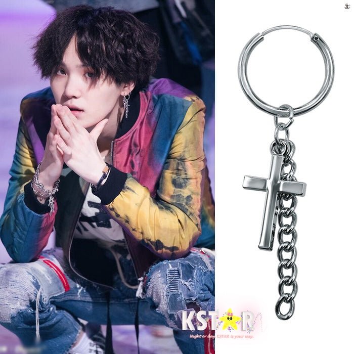 Suga on sale cross earrings