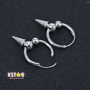 Suga's Style Hoop Punk Earrings - K-STAR
