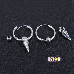 Suga's Style Hoop Punk Earrings - K-STAR